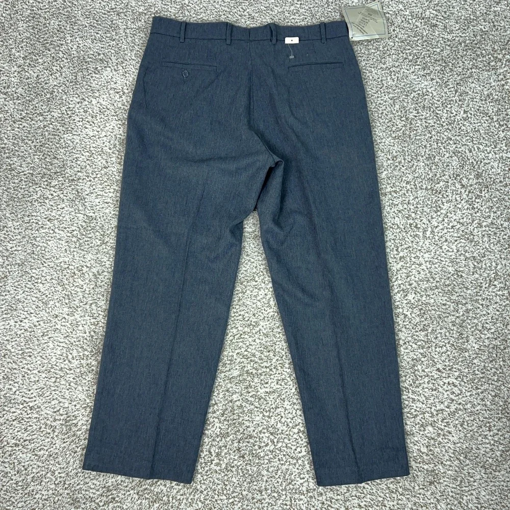 Vintage Levis Pants Mens 38x29‎ Blue Action Slacks Dress Microfiber Business